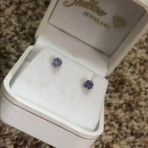 Purple Stud Earrings
